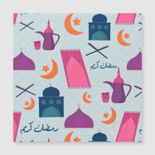 Fröhliches Ramadan-Muster Magnetkarte