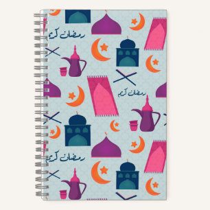Fröhliches Ramadan-Muster Notizbuch