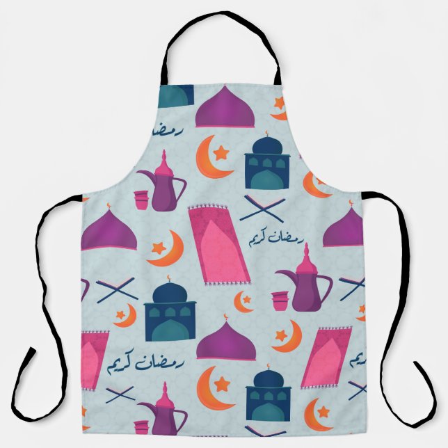 Fröhliches Ramadan-Muster Schürze (Vorderseite)