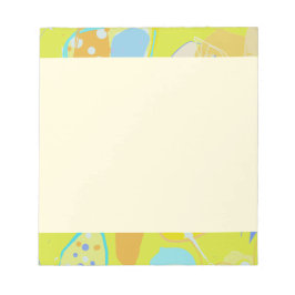 Fröhliches Randdesign Notepad Notizblock