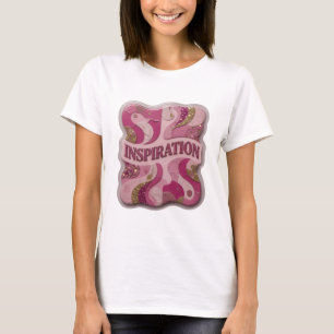 Fröhliches Rosa INSPIRATION Print T-Shirt