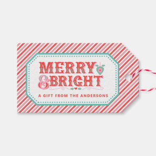 Fröhliches Santa-Gesicht Fröhlich und strahlend Geschenkanhänger