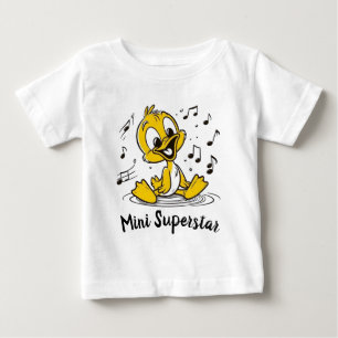 Fröhliches singendes Entlein Musikalisches Cartoon Baby T-shirt