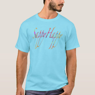 Fröhliches Spaß Neuheit Männer Blau T-Shirt