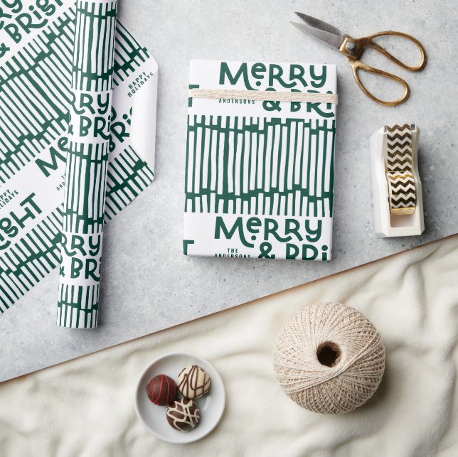 fröhliches und fröhliches, buntes Wrapping Paper Geschenkpapier (Kunsthandwerk)