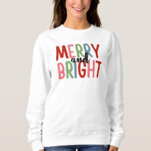 Fröhliches und Helles Familien-Weihnachts-Shirt-De Sweatshirt