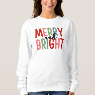 Fröhliches und Helles Familien-Weihnachts-Shirt-De Sweatshirt