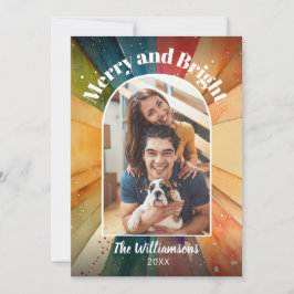 Fröhliches und helles Foto Moderne Wasserfarben We Feiertagskarte