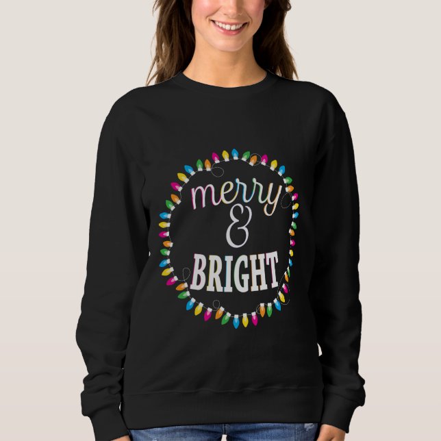 Fröhliches und helles hässliches sweatshirt (Vorderseite)