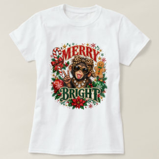 Fröhliches und Helles Sassy-Affen-Weihnachts-Shirt T-Shirt