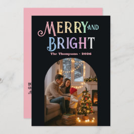 Fröhliches und helles Weihnachtsfest-Foto Feiertagskarte