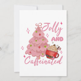 Fröhliches und koffeinhaltiges Weihnachtsbaum-Kaff Einladung