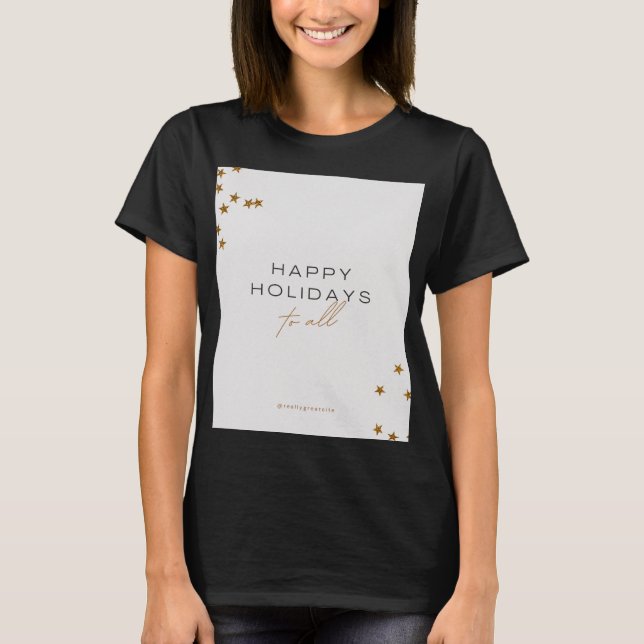 Fröhliches Urlaubsdesign T-Shirt (Vorderseite)