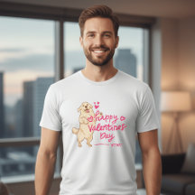 Fröhliches Valentinstag-Hund-Shirt | Süße Welpenli