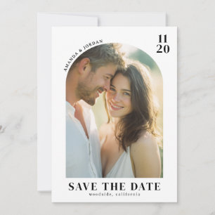 Fröhliches Warmes Foto Save The Date