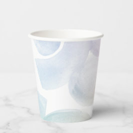 Fröhliches Wasserfarbenmuster Pappbecher