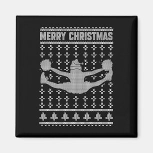 Fröhliches Weihnachten Cheerleading Mädchen Liebha Magnet