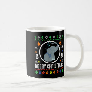 Fröhliches Weihnachten Elefant hässlicher Pullover Kaffeetasse