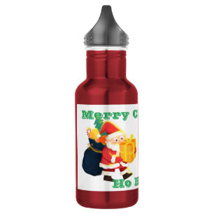 Fröhliches Weihnachten Ho Ho Ho Getränkefest Edelstahlflasche