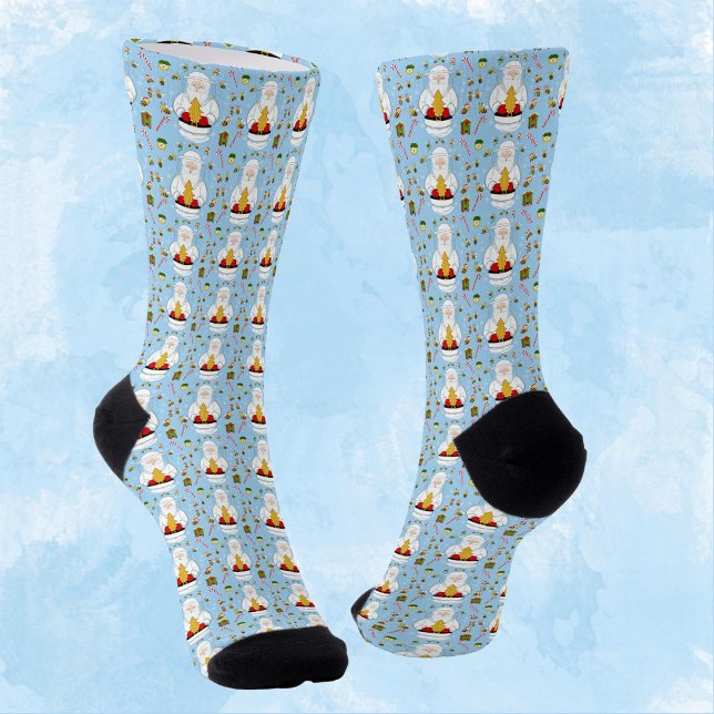 Fröhliches Weihnachten Imker Muster Socken (Von Creator hochgeladen)