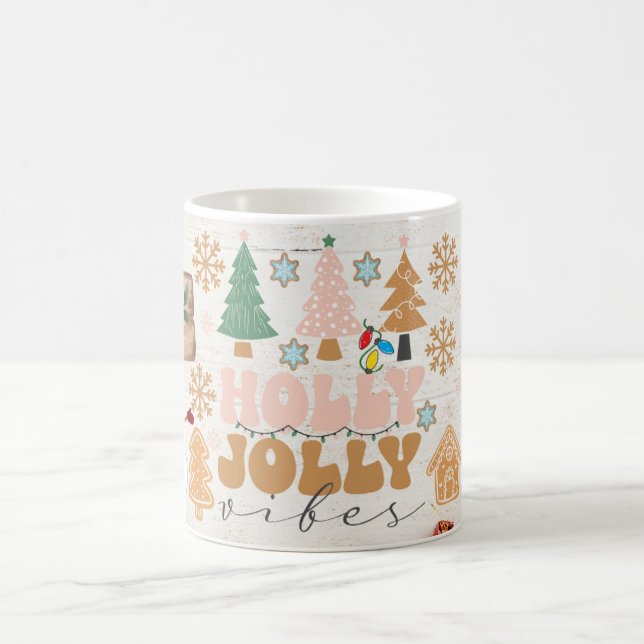 fröhliches Weihnachten mit Candy Canes Geschenken  Kaffeetasse (Mittel)