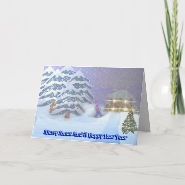 Fröhliches Weihnachten und ein guten Rutsch ins (Vorderseite)