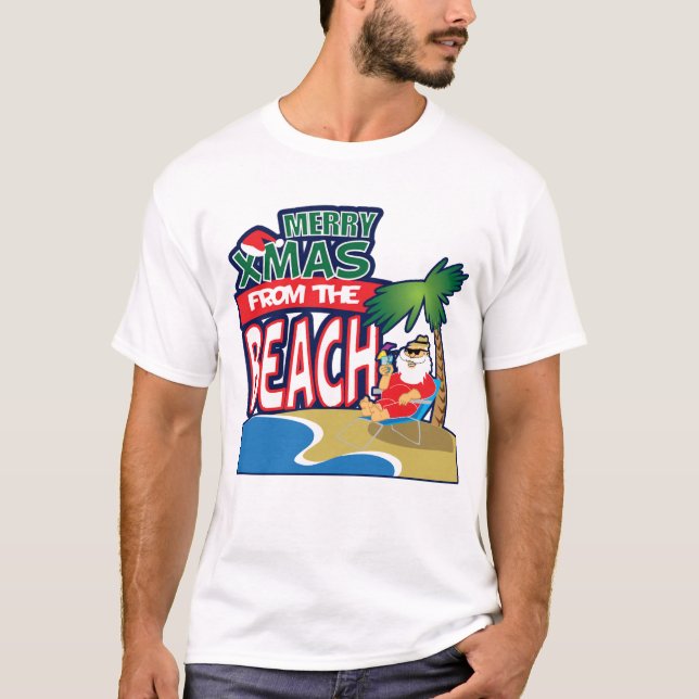 FRÖHLICHES Weihnachten vom STRAND T-Shirt (Vorderseite)