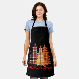 Fröhliches Weihnachtsdesign mit nahtlosen Mustern Schürze