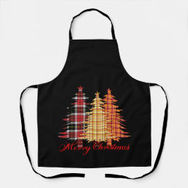 Fröhliches Weihnachtsdesign mit nahtlosen Mustern Schürze