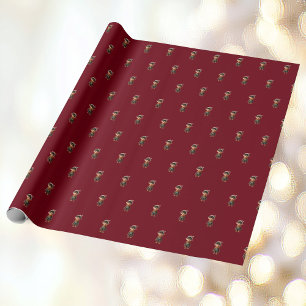 Fröhliches Weihnachtself-Wrapping Paper Geschenkpapier