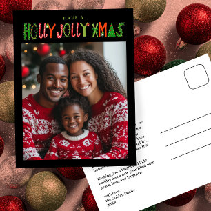 FRÖHLICHES WEIHNACHTSFEST Individuelle Weihnachts- Postkarte