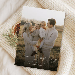 Fröhliches Weihnachtsfoto Modern Family Feiertagskarte