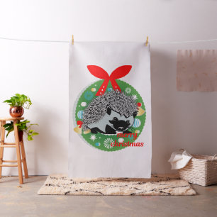 fröhliches Weihnachtsgebäck aus Igel Stoff