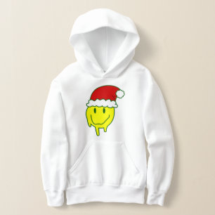 fröhliches Weihnachtsgesicht santa tröpfeln Hoodie