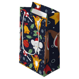 Fröhliches Weihnachtsmuster Kleine Geschenktüte