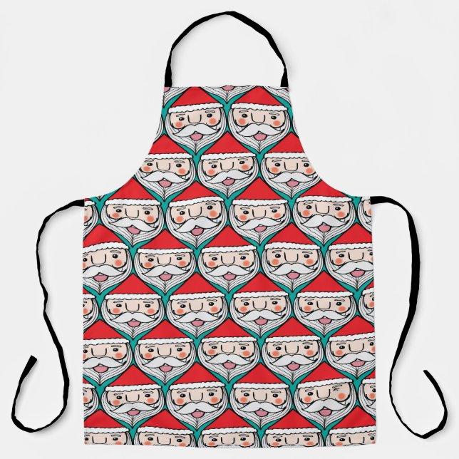 Fröhliches Weihnachtsmuster Schürze (Vorderseite)