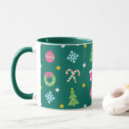 Fröhliches Weihnachtsmuster Tasse