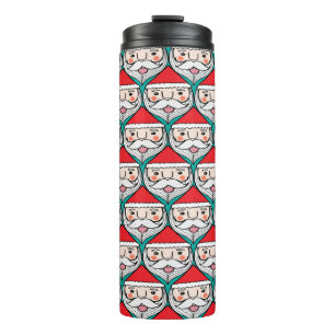 Fröhliches Weihnachtsmuster Thermosbecher