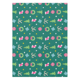 Fröhliches Weihnachtsmuster Tischdecke