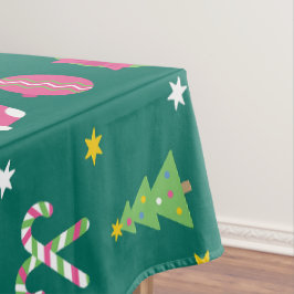 Fröhliches Weihnachtsmuster Tischdecke