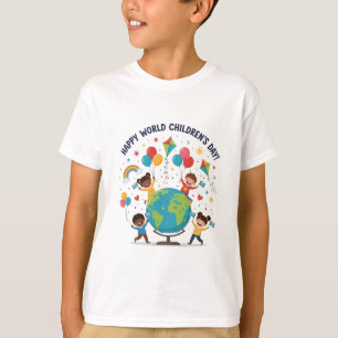 Fröhliches Weltkindertag-T-Shirt für Jungen T-Shirt