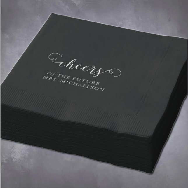 Fröhlichkeit für die Zukunft Frau Wedding Veransta Servietten Mit Folie (Von Creator hochgeladen)