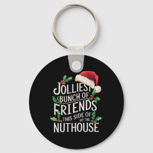 Fröhlichste Gruppe von Freunden Weihnachten Matchi Schlüsselanhänger