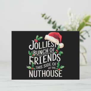 Fröhlichste Gruppe von Freunden Xmas Sarkastisch  Feiertagskarte