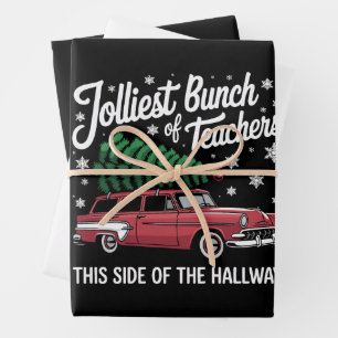 Fröhlichste Gruppe von Lehrern auf dieser Seite de Geschenkpapier Set