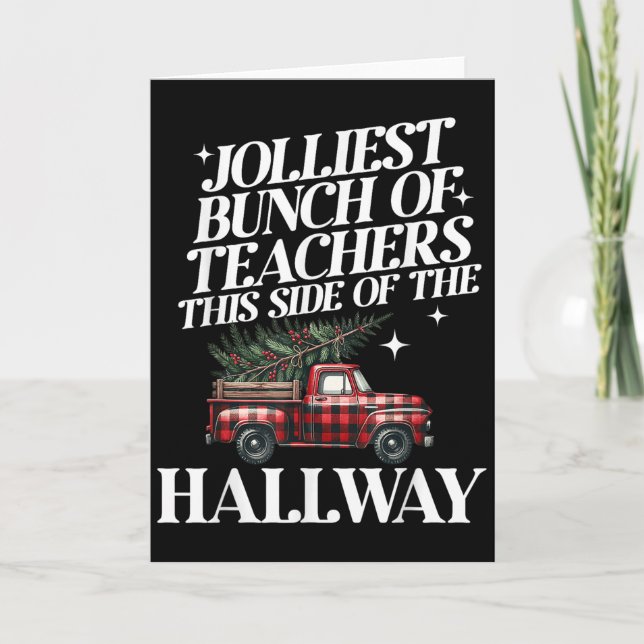 Fröhlichste Gruppe von Lehrern auf dieser Seite de Karte (Vorderseite)