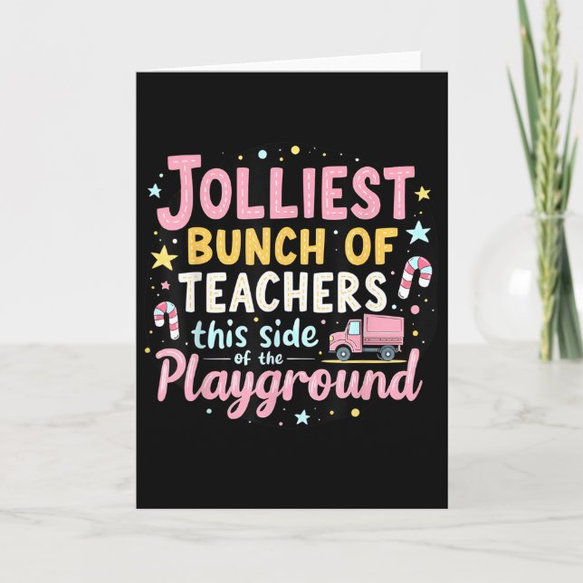Fröhlichste Gruppe von Lehrern diesseits des Spiel Karte (Vorderseite)