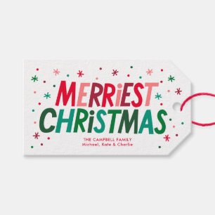 Fröhlichste Weihnachten Geschenkanhänger