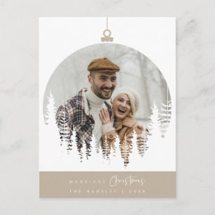 Fröhlichstes Weihnachtsfamilienfoto, Überlagerung Postkarte