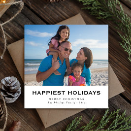 Frohste Weihnachtskarte für die Familie Beach Feiertagskarte